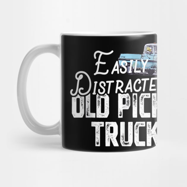 Easily Distracted By Old Pickup Trucks - Cute Trucker by Origami Fashion